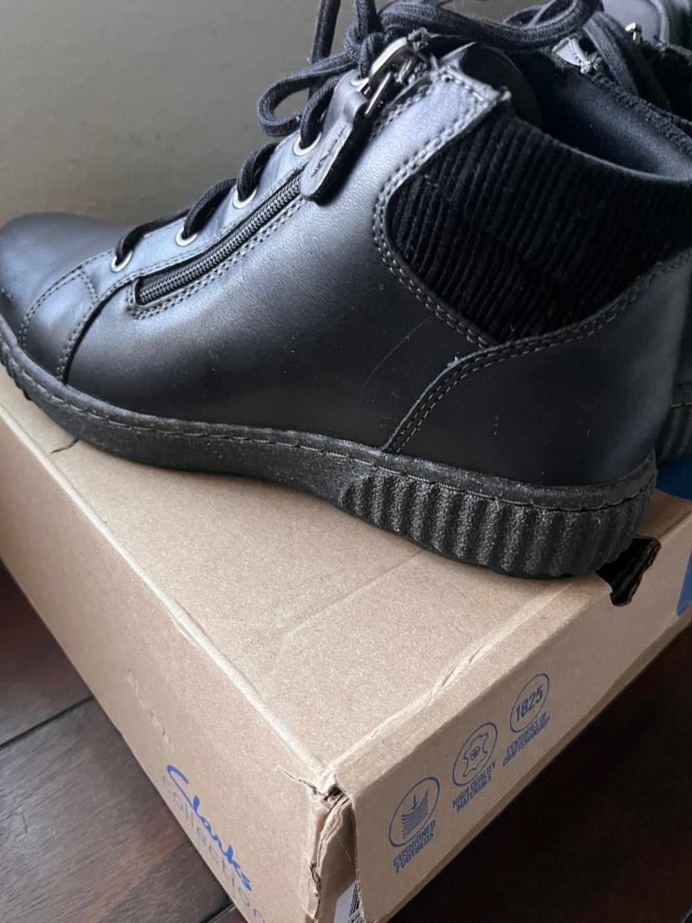 Clarks leather boots